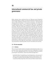 International commercial law and private governance