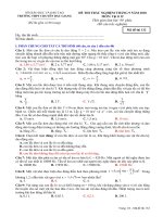 Đề thi thừ ĐH năm 2010 (lần 1)