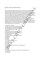 Bài soạn Reading comprehension - OTDH