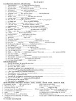 Bài giảng Exercises for unit 8(G8)