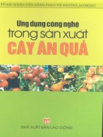 ứng dụng công nghệ trong sản xuất cây ăn quả