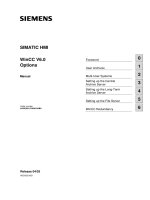 SEIMENTS human machine interface WinCC 6 0 options manual 