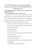 THỰC TRẠNG KIỂM TOÁN HÀNG TỒN KHO TRONG KIỂM TOÁN BÁO CÁO TÀI CHÍNH TẠI CÔNG TY KIỂM TOÁNTƯ VẤN XÂY DỰNG VIỆT NAM