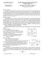 Bài soạn Đề thi HSG tỉnh 2010