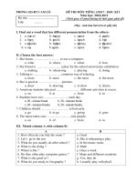 Bài soạn de t.anh 7 hk1 (10-11)