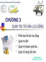 Thảo luận nhóm quản trị tài sản lưu động