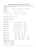 Bài giảng cong phan so theo quy luat