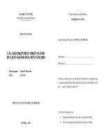 Các giải pháp phát triển ngành du lịch khánh hòa đến năm 2020 