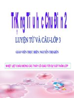 Gián án LTVC: Que huong- Lop3- Kien