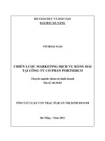 Chiến lược marketing dịch vụ hàng hải tại công ty cổ phần portserco 