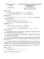 Bài soạn Đề chuyên Toán Hà Nội 24/6/2010