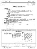 Gián án SH6 T67 ÔN TAP CHUONG II (TIEP)