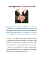 Những phương kế trong cạnh tranh