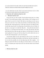 LÝ LUẬN CƠ BẢN VỀ TỔ CHỨC CÔNG TÁC KẾ TOÁN CHI PHÍ SẢN XUẤTVÀ TÍNH GIÁ THÀNH SẢN PHẨM TRONG DOANH NGHIỆP SẢN XUẤT