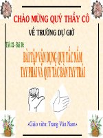 Gián án Bài Tập Áp dụng quy tắc