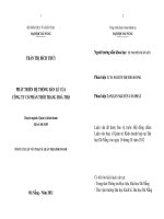 Phát triển hệ thống bán lẻ của công ty cổ phần thời trang hòa thọ 