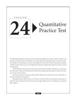 Quantitative Practice Test