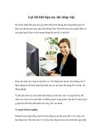 Lợi ích khi bạn say mê công việc