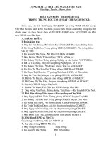 Bài soạn Biên bản kiểm tra công nhận truong chuẩn quốc gia