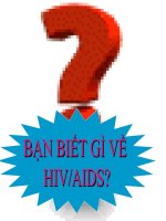 Bài soạn Ban biet gi ve HIVAIDS