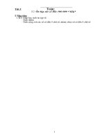 Bài giảng Tuần 1/thứ 3