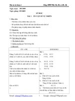 Bài soạn Giao an Tu chon toan 6