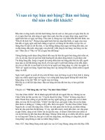 Vì sao có tục bán mở hàng? Bán mở hàng thế nào cho đắt khách?