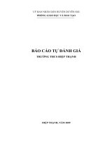 Tài liệu mẫu báo cáo tự đánh giá trường học
