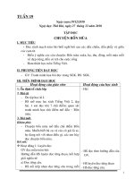 Bài giảng GIAO AN LOP 2 TUAN 19-20-21-22(CKTKN-KNS)