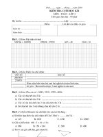 Gián án Đề kiểm tra CKI - Toán4 (90)