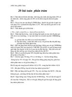 cac bai toan HSG ti so phan tram