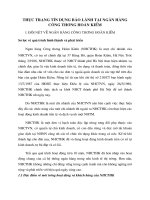 thực trạng tín dụng bảo l•nh tại ngân hàng công thương hoàn kiếm