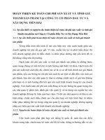 HOÀN THIỆN KẾ TOÁN CHI PHÍ SẢN XUẤT VÀ TÍNH GIÁ THÀNH SẢN PHẨM TẠI CÔNG TY CỔ PHẦN ĐẦU TƯ VÀ XÂY DỰNG TIỀN HẢI