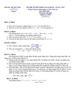 Bài giảng Đề-đ/án chuyên Amterdam 10-11