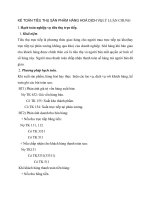 KẾ TOÁN TIÊU THỤ SẢN PHẨM HÀNG HOÁ DỊCH VỤLÝ LUẬN CHUNG