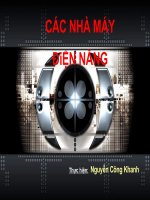 Bài soạn Các nhà máy điện