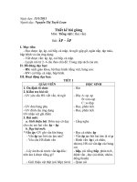 Gián án GA hội giảng lớp 1 môn: học vần