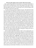 Tài liệu MỘT SỐ Ý KIẾN TRONG VIỆC DẠY HỌC THEO CHUẨN KTKN.