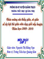 Gián án luyện tập về tính diện tích