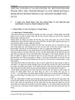 NHỮNG VẤN ĐỀ LÝ LUẬN CHUNG VỀ  KẾTOÁNTHÀNH PHẨM TIÊU THỤ THÀNH PHẨM VÀ XÁC ĐỊNH KẾTQUẢ KINH DOAUWONH TRONG CÁC DOANH NGHIỆP SẢN XUẤT