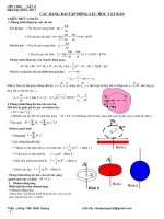 Bài giảng Ôn thi ĐH phần vật rắn