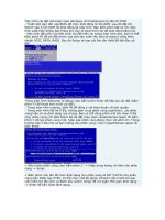 Tiến trình cài đặt mới hoàn toàn Windows XP Professional từ đĩa CD ROM