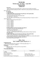 Tài liệu giáo án tuần 20- 2 buổi