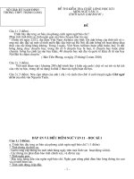 Đề Thi Văn 11 - Học kì I