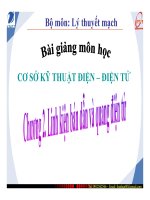 Cơ sở kỹ thuật điện - điện tử P2
