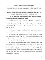 MỘT SỐ Ý KIẾN GÓP PHẦN HOÀN THIỆN