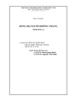 Dòng họ người hmông trắng tỉnh sơn la 