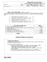 Bài giảng KTĐK CUỐI HK I CÁC MÔN TIENG VIET (ĐỌC + VIẾT ) - TOÁN - KHOA HỌC - LICH SỬ& ĐỊALÝ