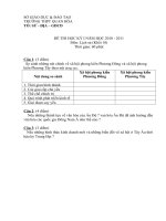 Bài soạn de thi hkI môn sử năm học 2010 -2011