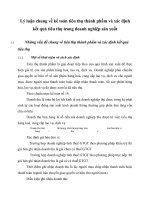 Lý luận chung về kế toán tiêu thụ thành phẩm và xác định kết quả tiêu thụ trong doanh nghiệp sản xuất